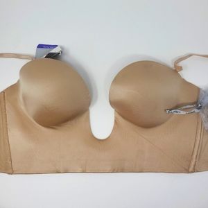 4 way strapless plunge bra nude 34E